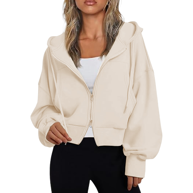 Women's Zip Up Hoodies Casual Long Sleeve Hooded