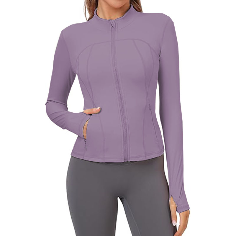 Women Lightweight Workout Jacket Fit Full Zip Athletic