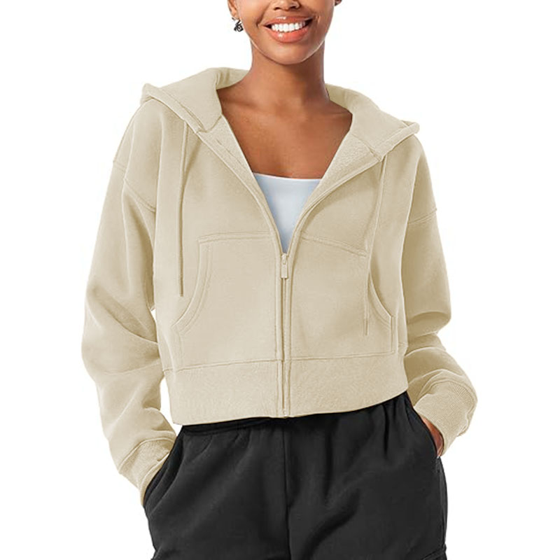 2025 Women's Zip Up Hoodies Casual Long Sleeve Hooded