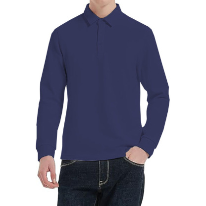 Men's Golf Shirts Long Sleeve Performance Collar Shirts