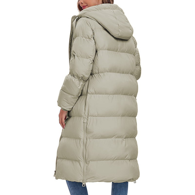 Women's Long Quilted Coat Maxi Length Thickened Puffer Down Jacket