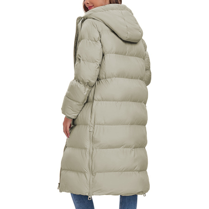Women's Long Quilted Coat Maxi Length Thickened Puffer Down Jacket