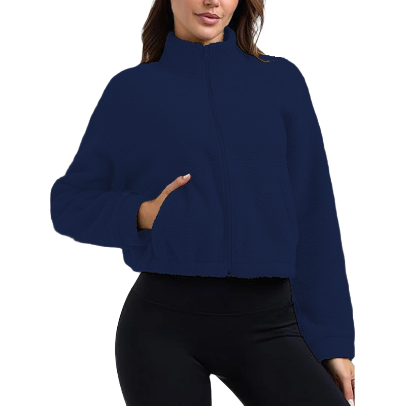Women Zip Up Fleece Sherpa Jacket Coat