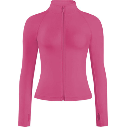 Womens Lightweight Zip Up Jackets Running Workout Clothes with Pocket