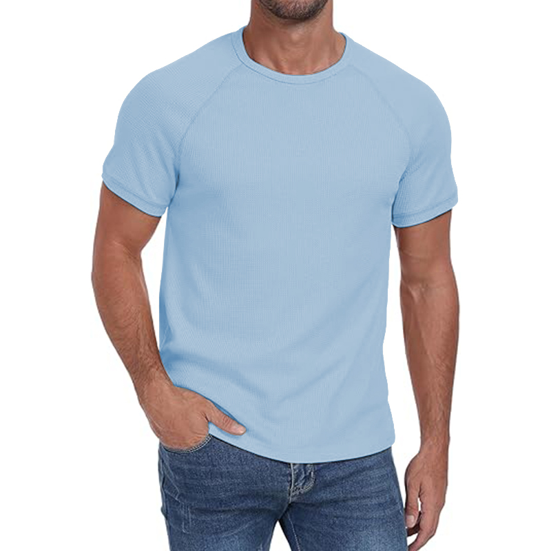 Short Sleeve Crew Neck Plain Novelty T Shirt for Mens