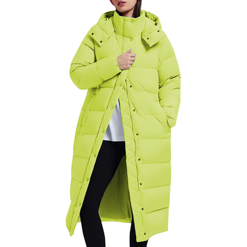 2026 Women's Long Quilted Coat Maxi Length Thickened Puffer Down Jacket