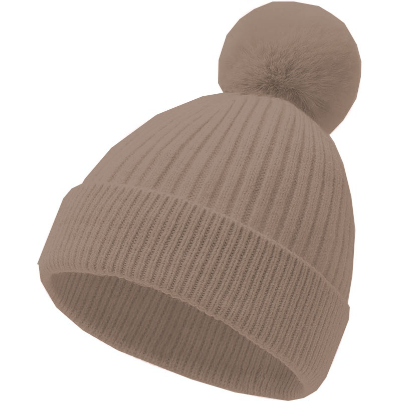 Classic Double Layer Knit Beanie Hat Warm Thick Acrylic Winter Hat