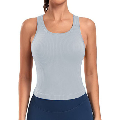 Women Sleeveless Full Length Ribbed Fitted 