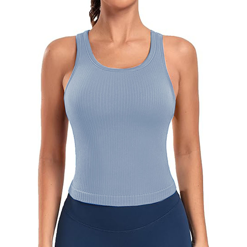 Women Sleeveless Full Length Ribbed Fitted 