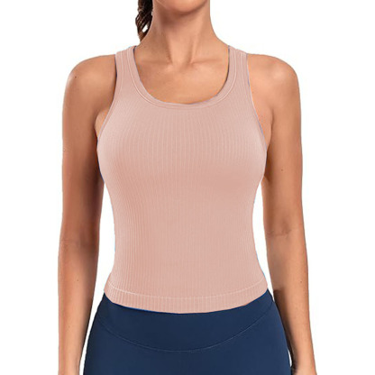 Women Sleeveless Full Length Ribbed Fitted 