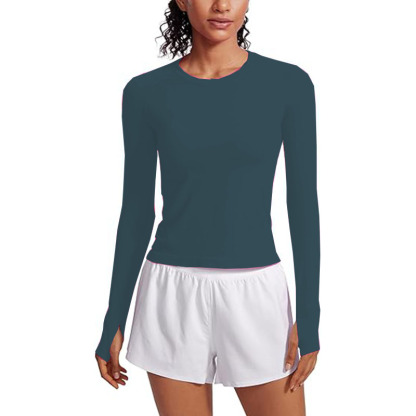 Women Crew Neck Basic Tee Fashion