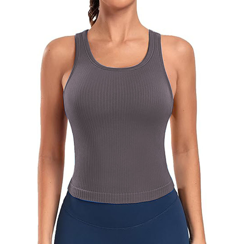 Women Sleeveless Full Length Ribbed Fitted 