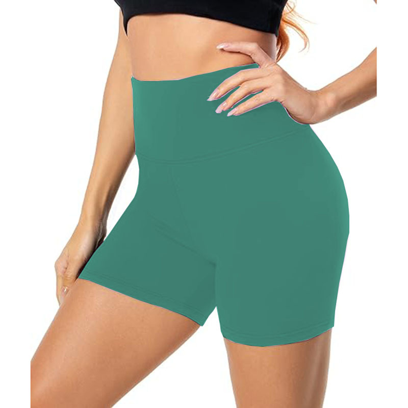 Women High Waist Workout Breathable Yoga Shorts