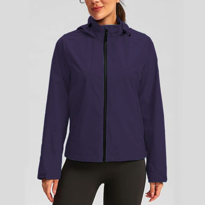 Women Basic Lightweight Long Sleeve Sweatshirt Solid Color Jacket With Pockets