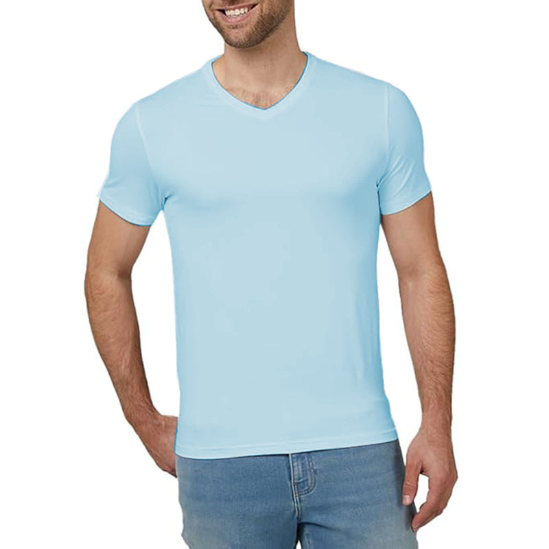 Short Sleeve Crew Neck Plain Novelty T Shirt for Men