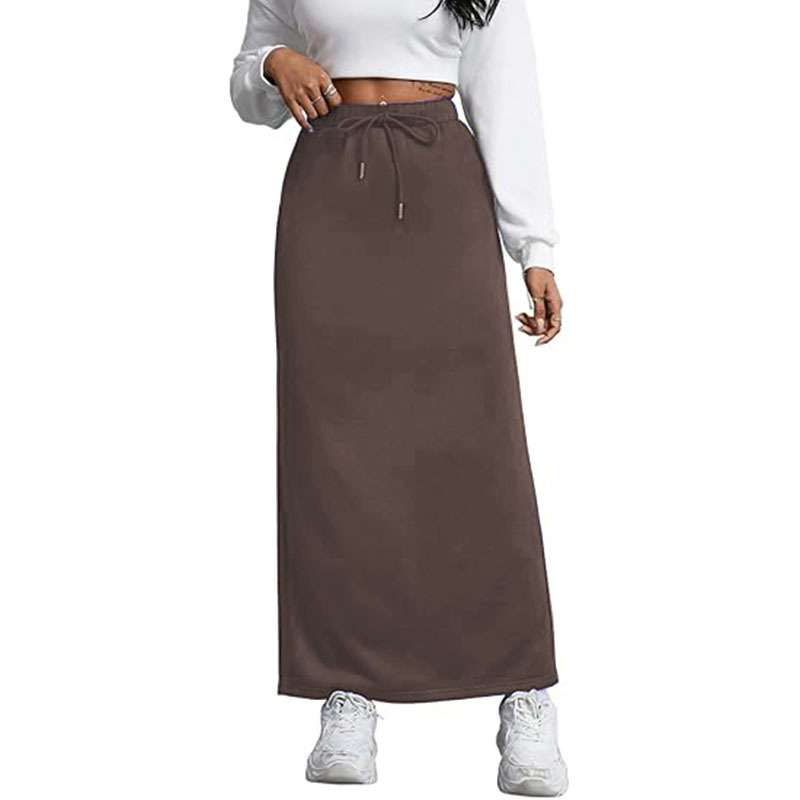 Womens High Elastic Waist Pleated Chiffon Skirt