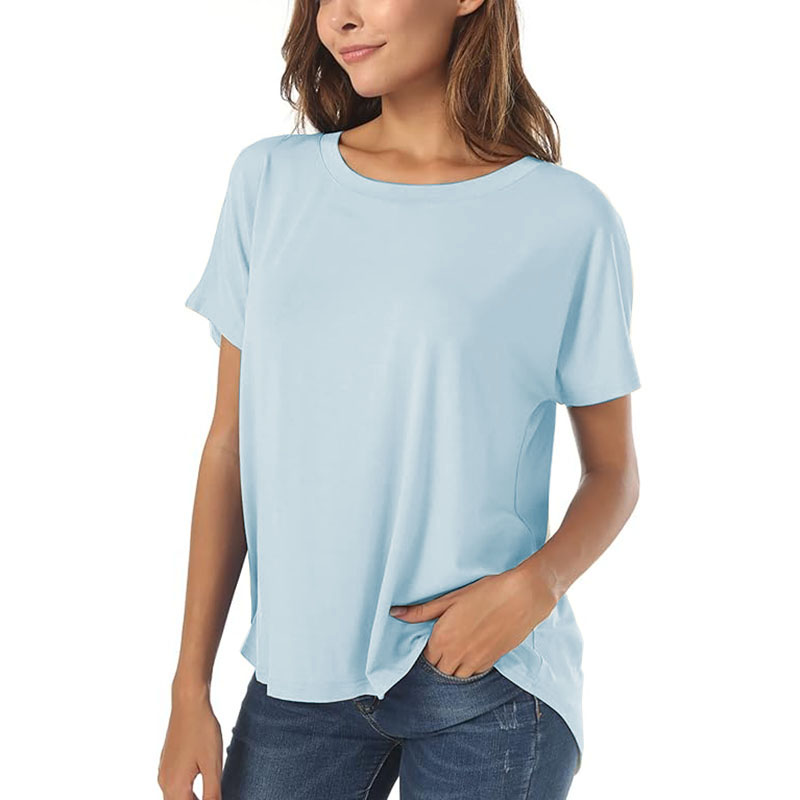 New Womens Basic Casual Summer Tops