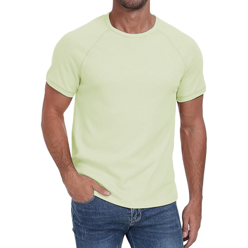 Short Sleeve Crew Neck Plain Novelty T Shirt for Mens
