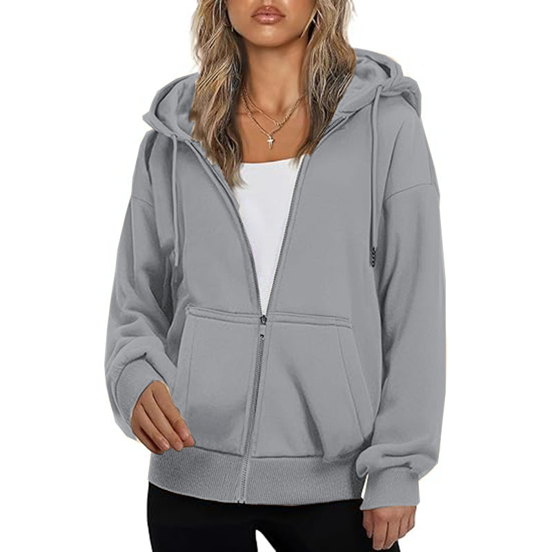 Hoodie for Women Full Zip Slim Fit Lightweight