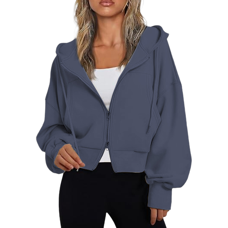 Women's Zip Up Hoodies Casual Long Sleeve Hooded