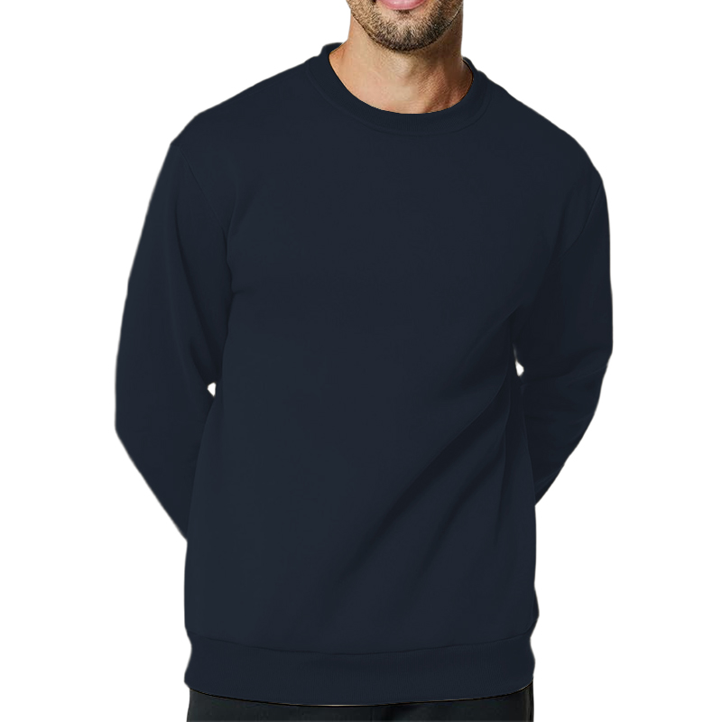 Mens Sweater Crewneck Waffle Pullover Sweater