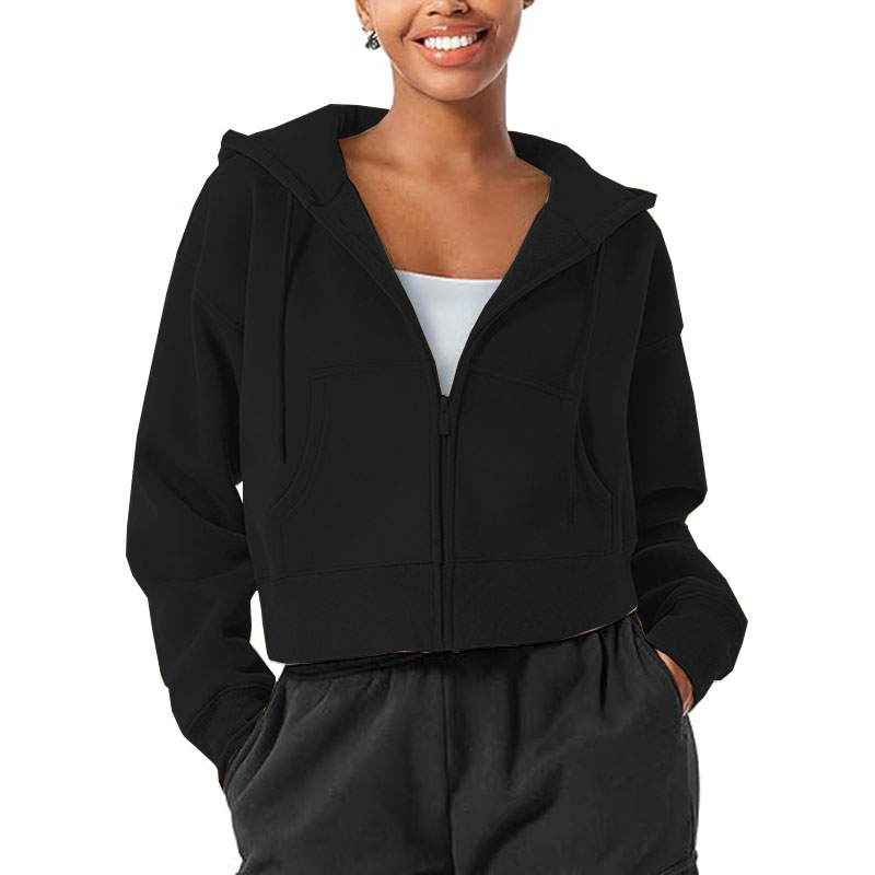 2025 Women's Zip Up Hoodies Casual Long Sleeve Hooded