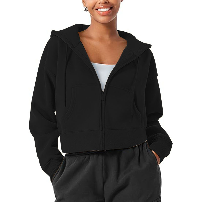 2025 Women's Zip Up Hoodies Casual Long Sleeve Hooded