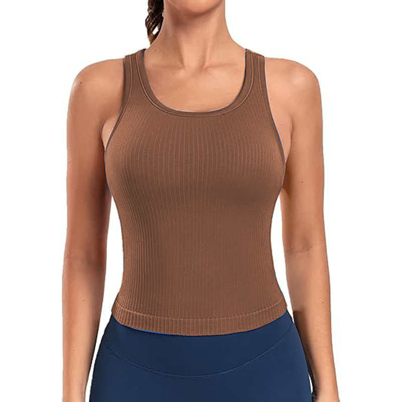 Women Sleeveless Full Length Ribbed Fitted 