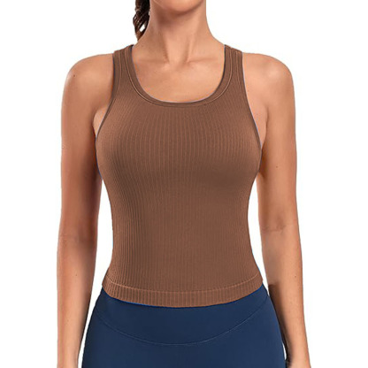 Women Sleeveless Full Length Ribbed Fitted 