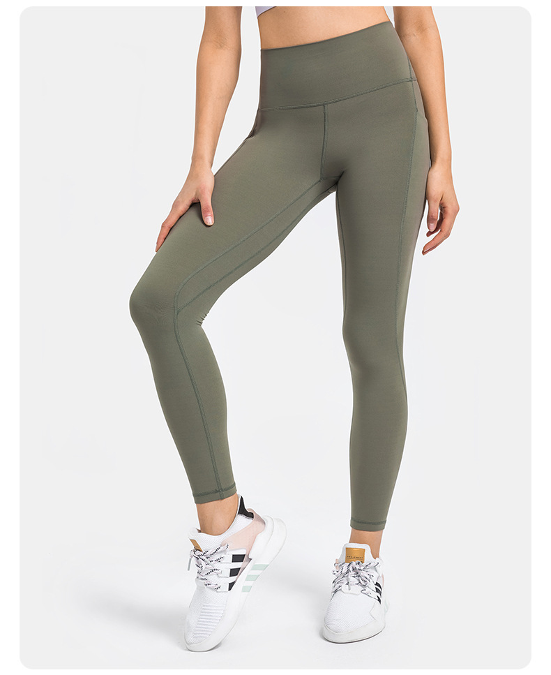 9 Colors NWT 2023 Classial Soft Naked-Feel Athletic Fitness Pants Women Stretchy High Waist Gym Sport Tights Pencial Pants