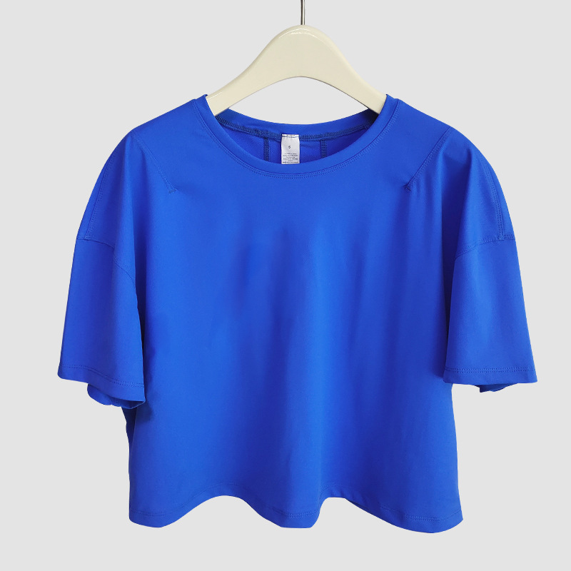 4 Colors Yoga Shirts Outdoor Sports Sunscreen Clothing Women Fitness Top Loose Long-Sleeve ndage Running Crop Tank