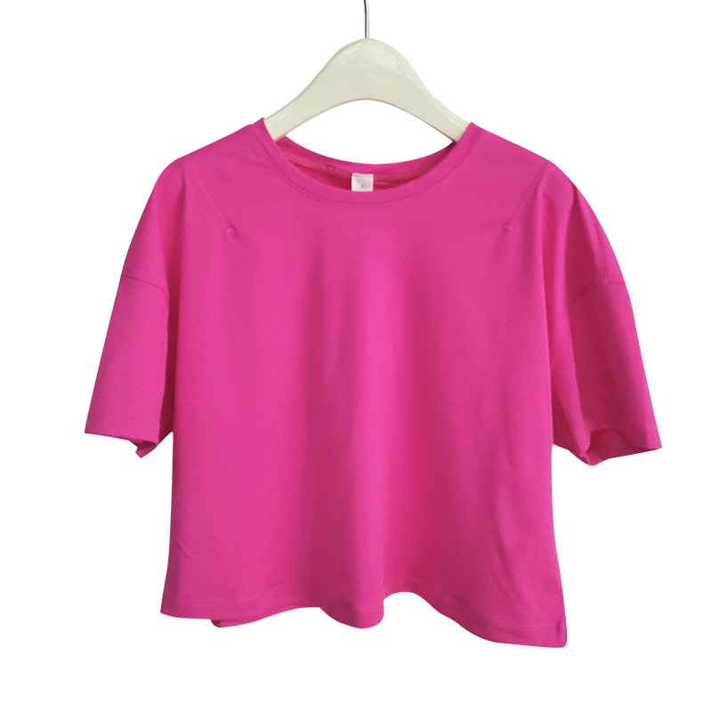 4 Colors Yoga Shirts Outdoor Sports Sunscreen Clothing Women Fitness Top Loose Long-Sleeve ndage Running Crop Tank