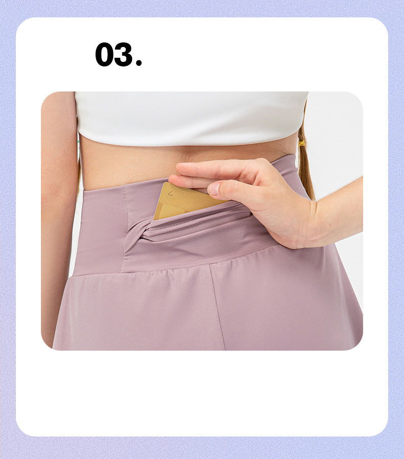 NWT Kid Girls Skirt Stretch Short Sports Tennis Short Liner Breathable Children Short 