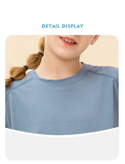 NWT Girls Kid Cute Shirt Quick Dry Breathable Stretch Short Sleeve Kids Clothing Children Yoga Sports Dance Tank Top Shirts