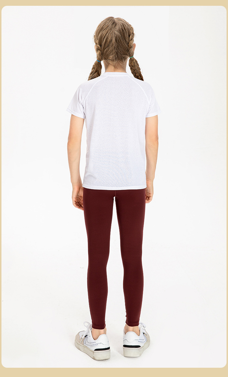 NWT Girls Kid Pants Cute Quick Dry Breathable Stretch Fleece Tight Kids Children Yoga Sports Dance Thick Pant