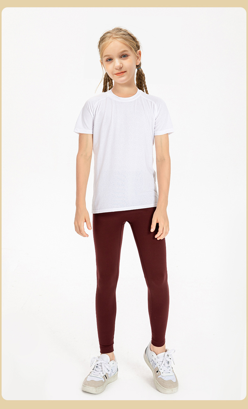 NWT Girls Kid Pants Cute Quick Dry Breathable Stretch Fleece Tight Kids Children Yoga Sports Dance Thick Pant