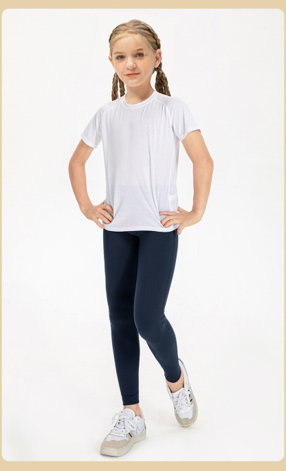 NWT Girls Kid Pants Cute Quick Dry Breathable Stretch Fleece Tight Kids Children Yoga Sports Dance Thick Pant