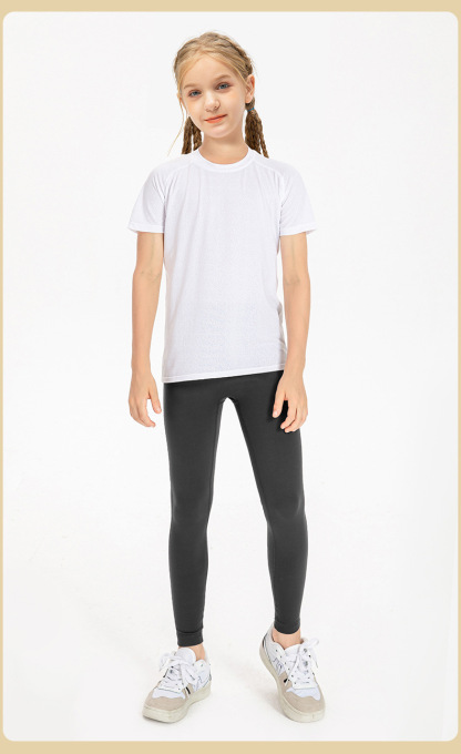 NWT Girls Kid Pants Cute Quick Dry Breathable Stretch Fleece Tight Kids Children Yoga Sports Dance Thick Pant