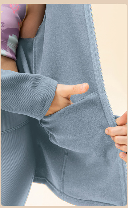 NWT 2 pcs Girls Kid Winter Fleece Jacket Breathable Stretch Top Thick & Dance Tight Kids Pant Children Yoga Sports Sets