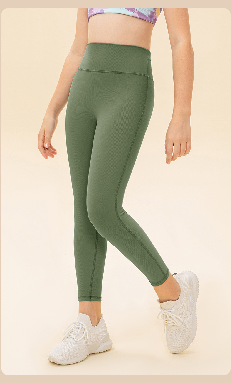 NWT Girls Kid Pants Cute Quick Dry Breathable Stretch Fleece Tight Kids Children Yoga Sports Dance Thick Pant