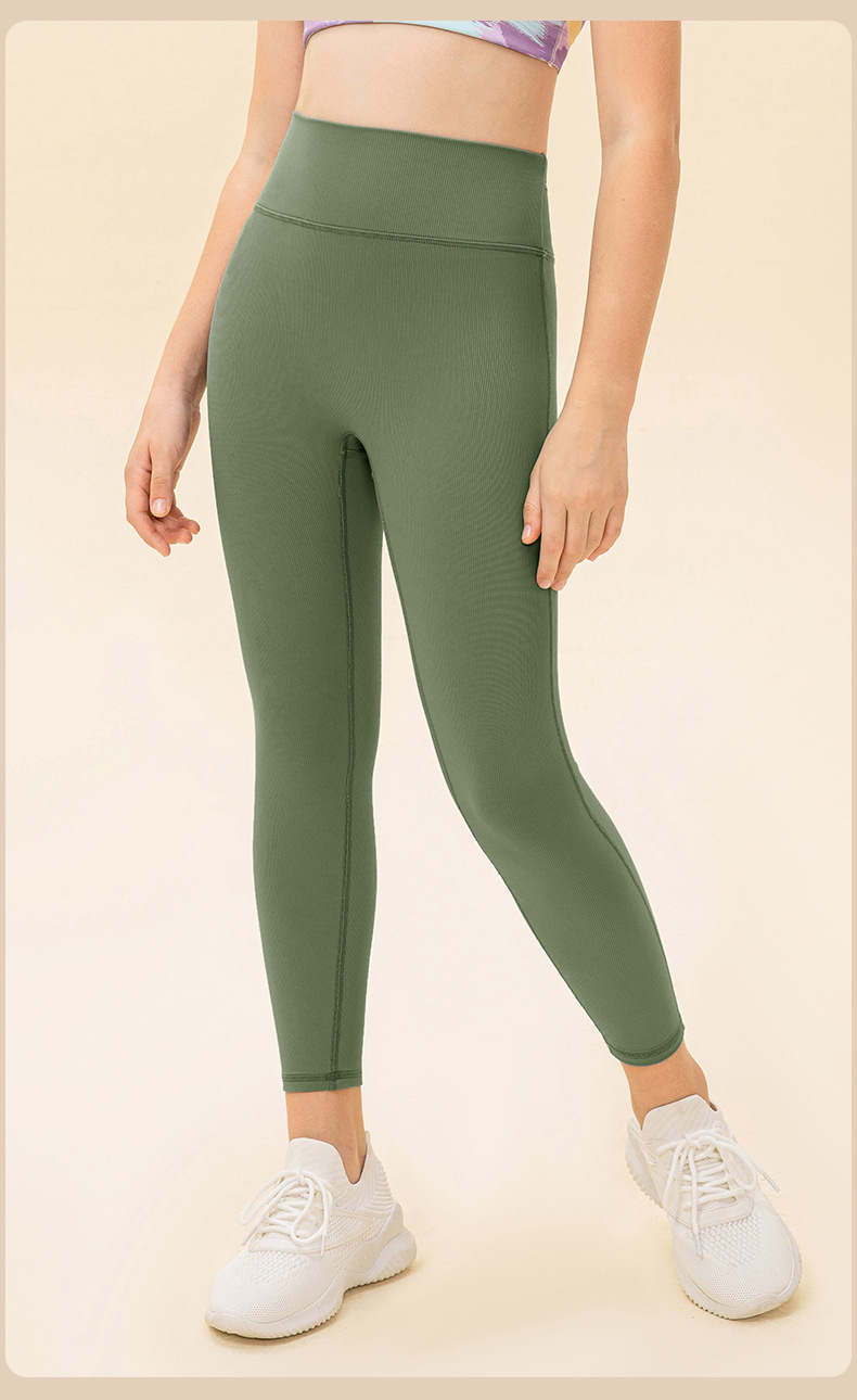 NWT Girls Kid Pants Cute Quick Dry Breathable Stretch Fleece Tight Kids Children Yoga Sports Dance Thick Pant