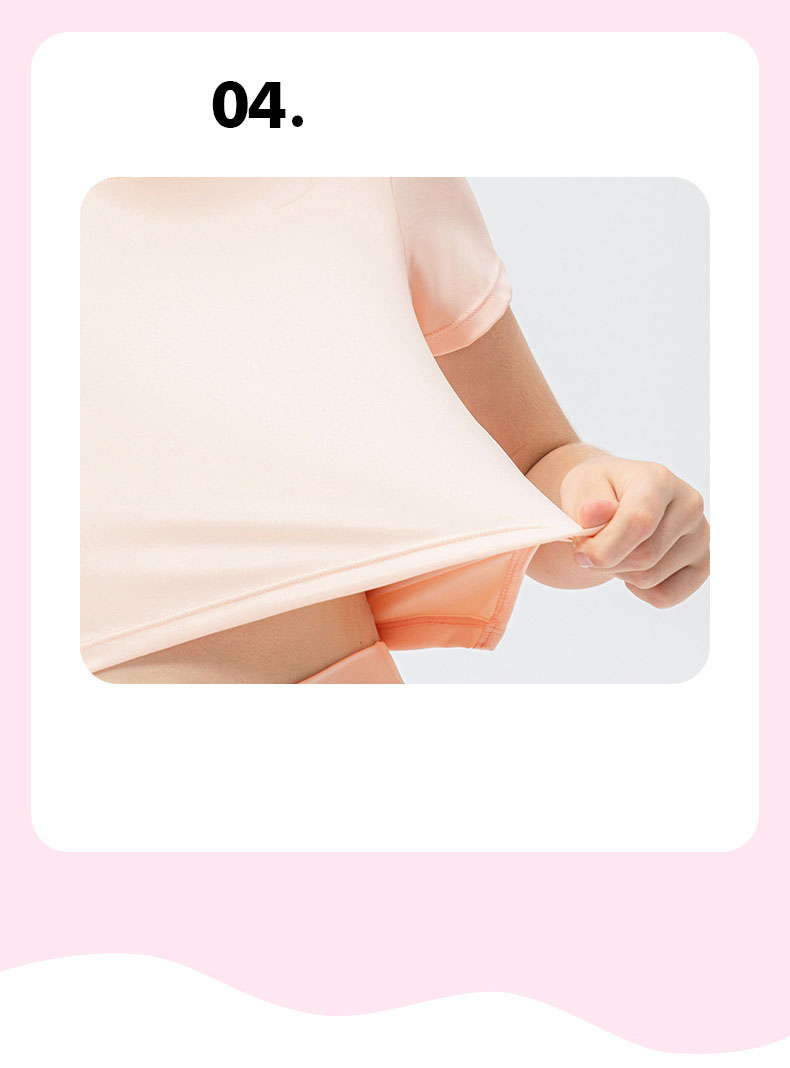 NWT Girls Kid Short Sleeve Shirt Cute Quick Dry Breathable Stretch Kids Children Yoga Sports Dance Tank Top Short Shirts