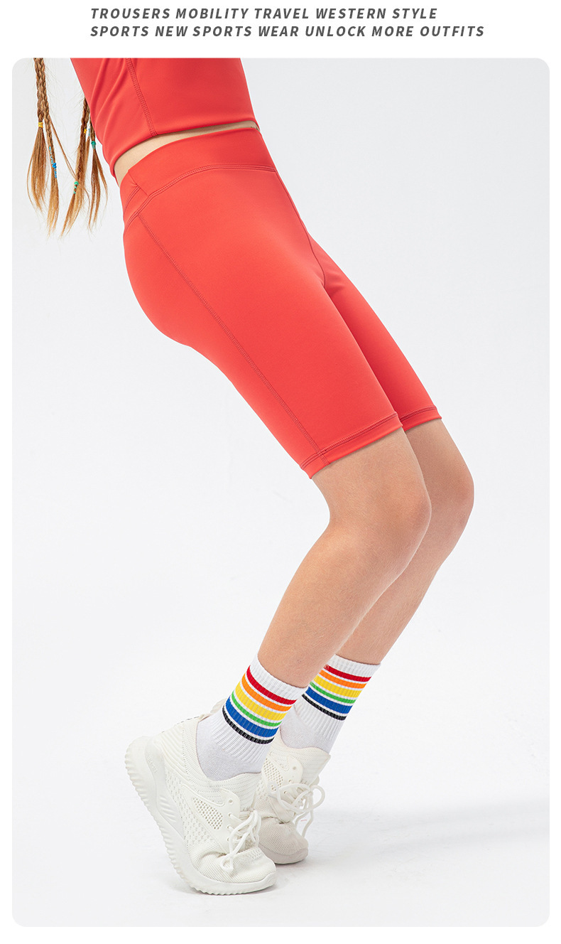 NWT Kid Girls Shorts Stretchy Short Sports Tennis Short Children Breathable Short Solid color 