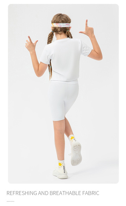 NWT Kid Girls Shorts Stretchy Short Sports Tennis Short Children Breathable Short Solid color 