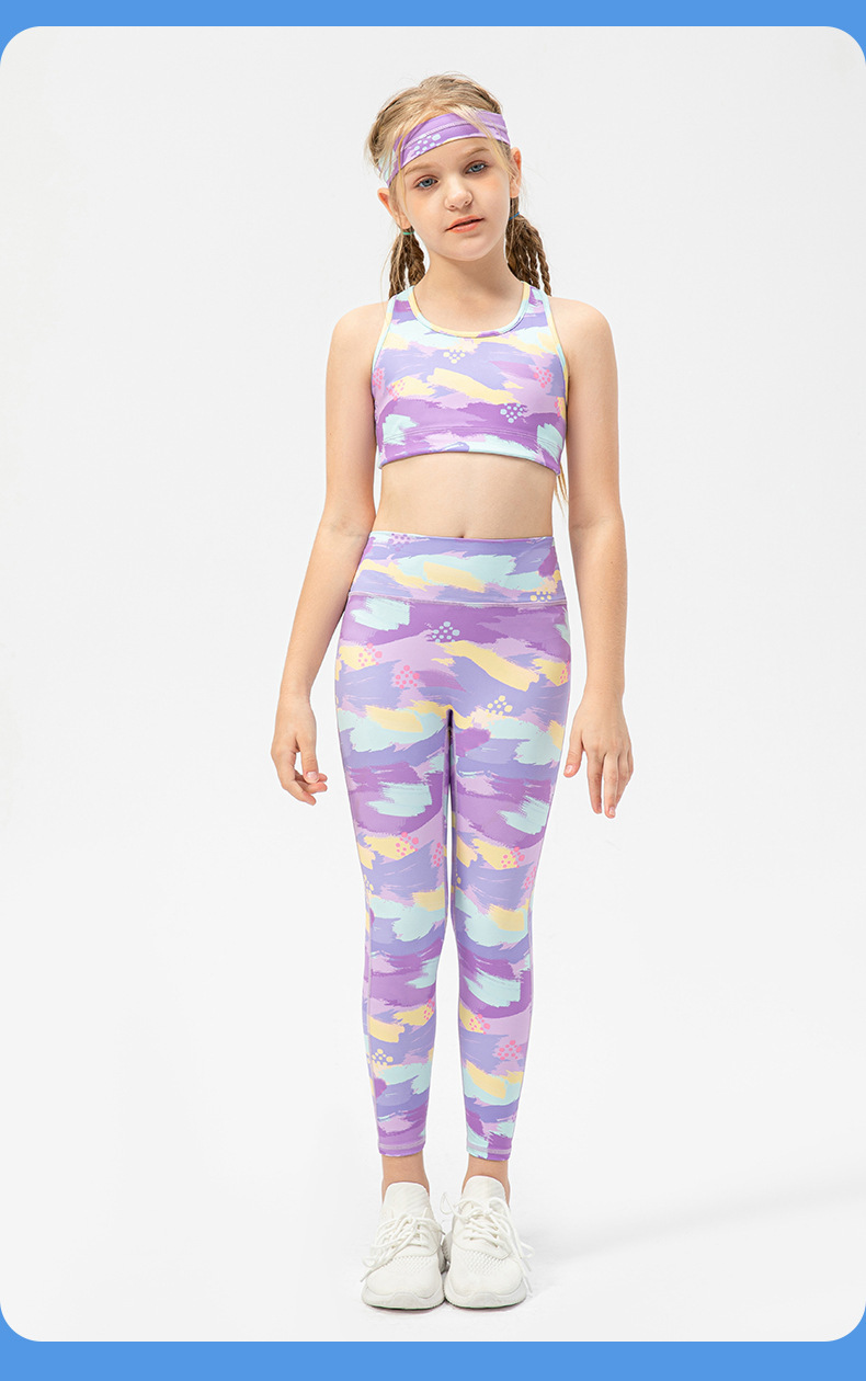 Girls Kid Cute Quick Dry Breathable Stretch Vest Kids Tank Top Children Yoga Sports Dance Tank Top Sleeveless Shirts