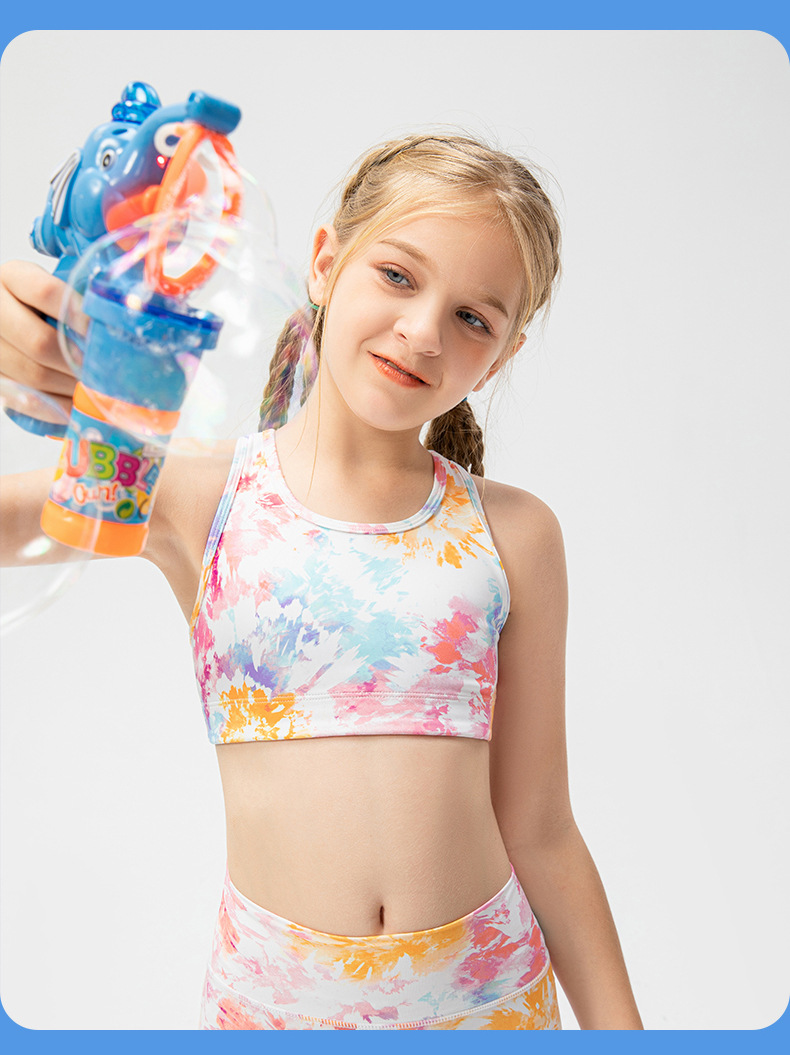 Girls Kid Cute Quick Dry Breathable Stretch Vest Kids Tank Top Children Yoga Sports Dance Tank Top Sleeveless Shirts