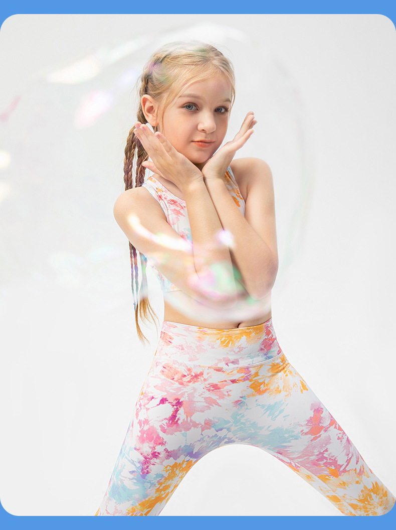 Girls Kid Cute Quick Dry Breathable Stretch Vest Kids Tank Top Children Yoga Sports Dance Tank Top Sleeveless Shirts