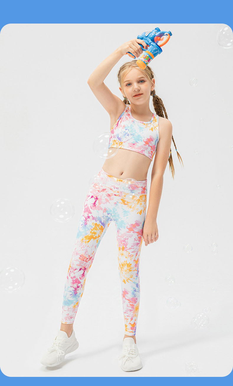 Girls Kid Cute Quick Dry Breathable Stretch Vest Kids Tank Top Children Yoga Sports Dance Tank Top Sleeveless Shirts