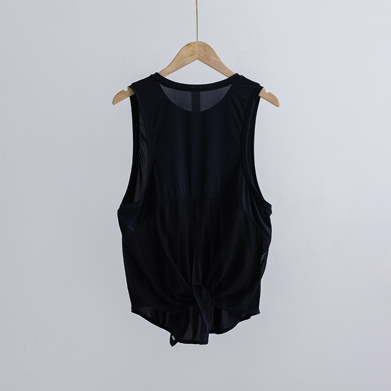 NWT 2024 Women Patchwork Sport Vest Women Loose Fit Plain Fitness Vest Breathable O-neck Gym Athletic Tank Tops 4-12