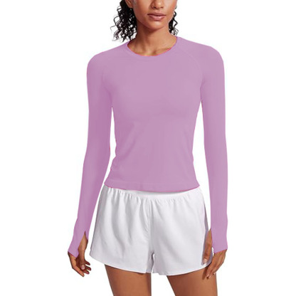 Women Crew Neck Basic Tee Fashion